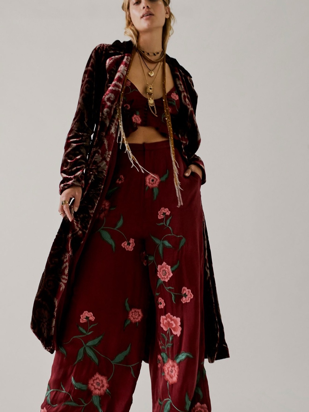 FP x Anna Sui Poppy Embroidered Set